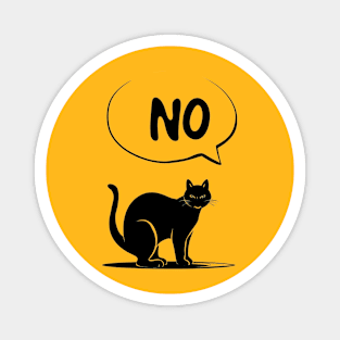 Cat Says No Magnet